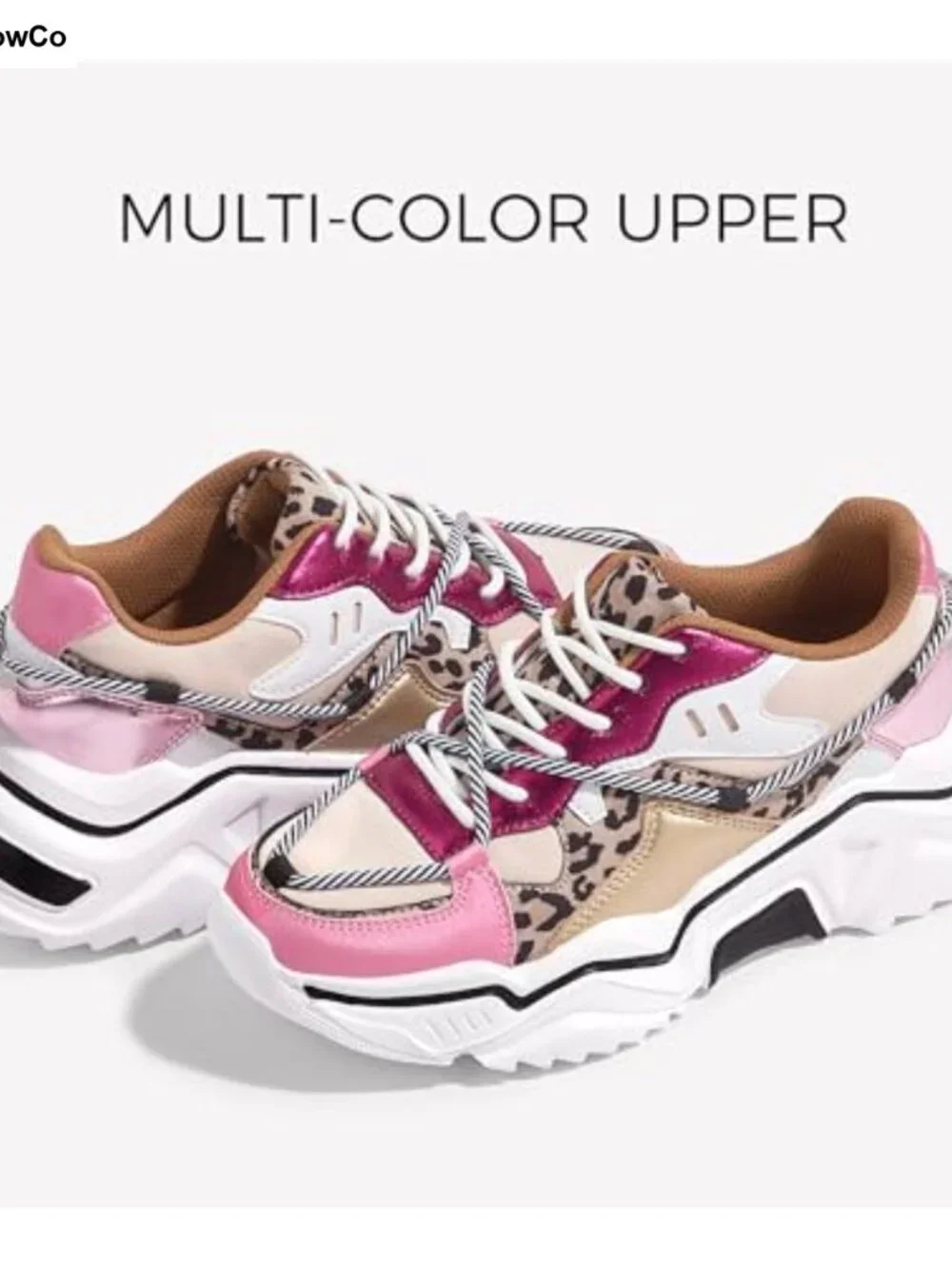 Platform Chunky Dad Sneakers Lace-Up Walking Shoes